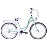 Detský bicykel 24" Kozbike 24K36-S3 Junior 3 prevodový Bielo-zelený